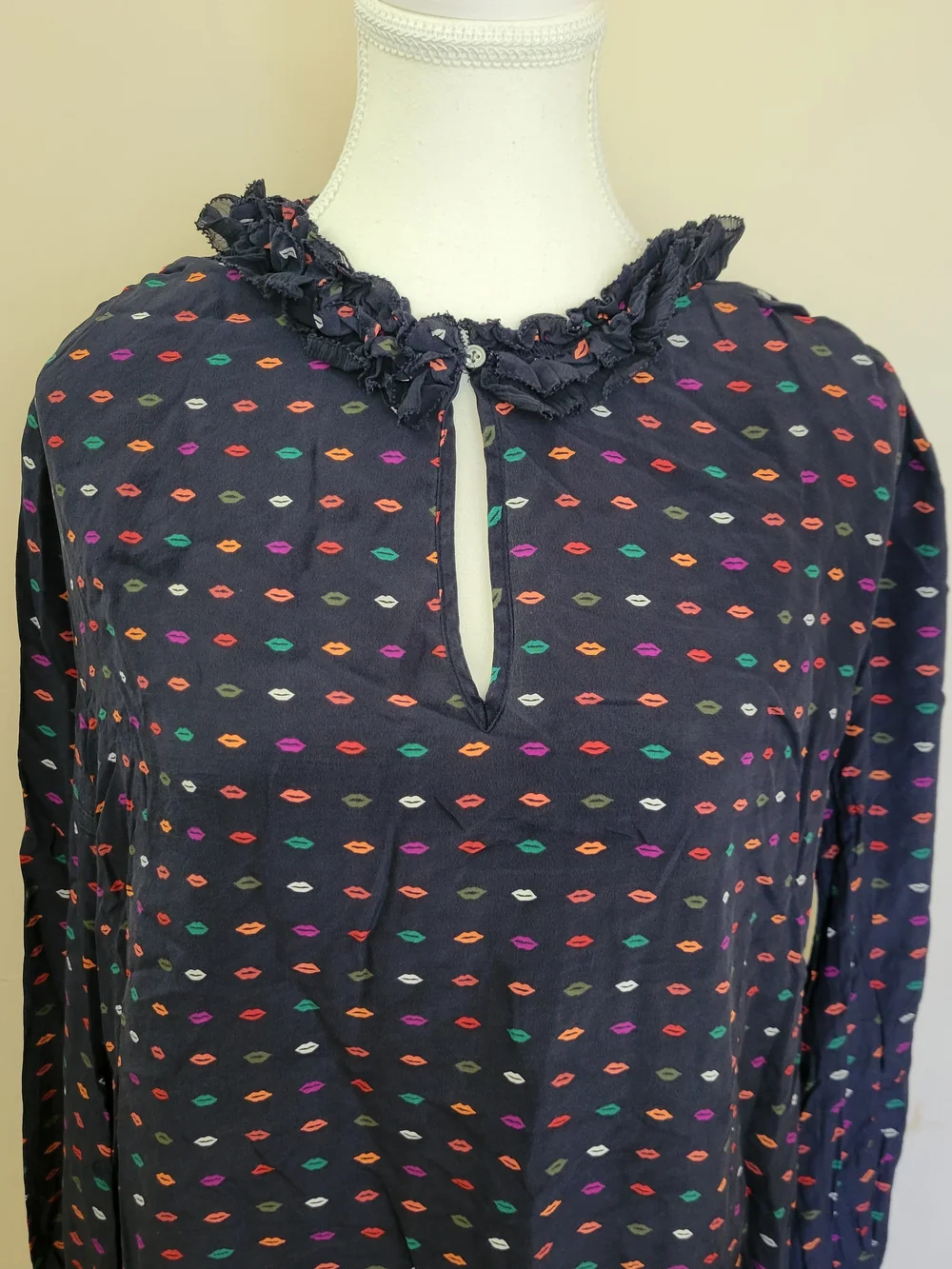 J. Crew navy blouse
